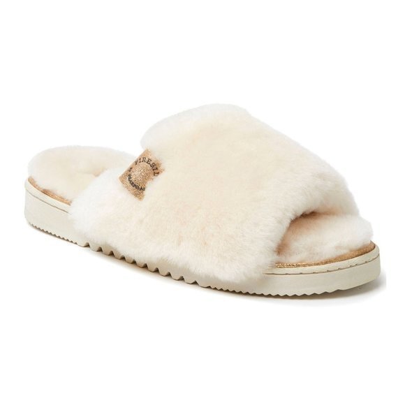 NEW Women's Fireside by Dearfoam Cairns sheepskin slide size 8 - Picture 1 of 6